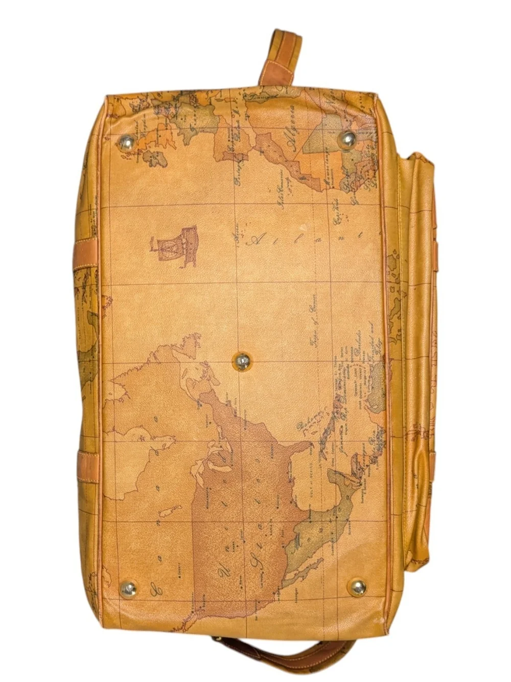 Rare Vintage Prima Classe 1a Geo Coated Canvas Duffel Bag